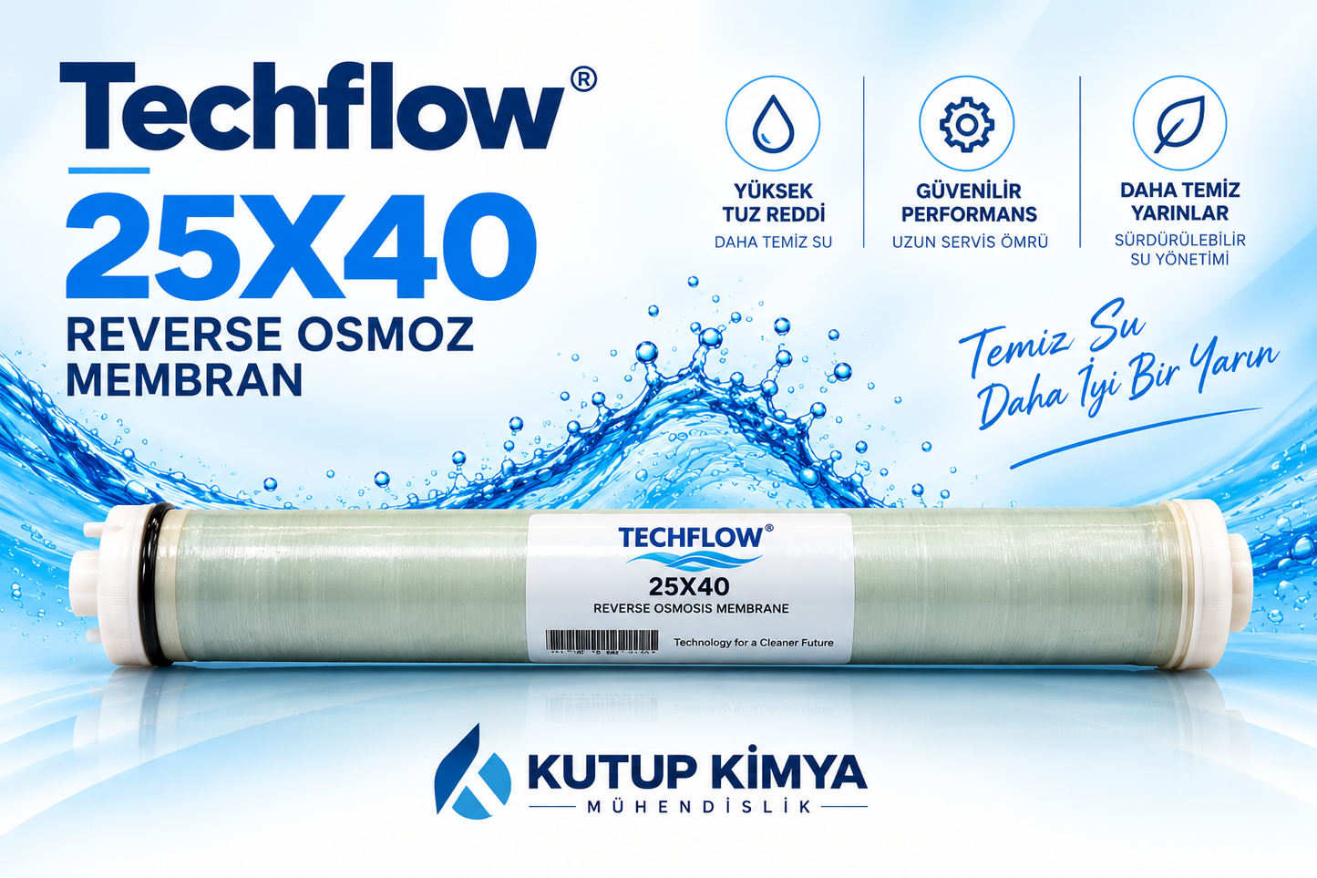 Techflow 25X40 Reverse Osmoz Membran