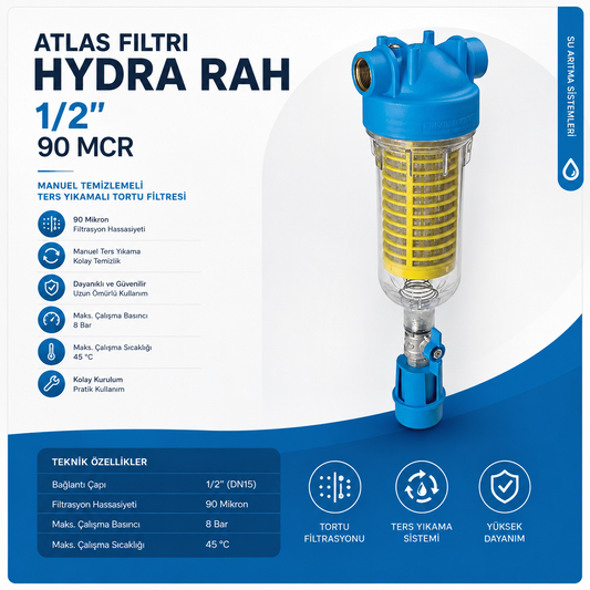 Atlas Hydra Rah 1/2” 90 Mcr
