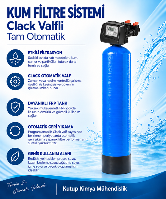 Kum Filtre Sistemi Clack F-100 WS1 TC