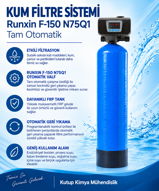 Kum Filtre Sistemi Runxin F-15 F75Q1 Tam Otomatik