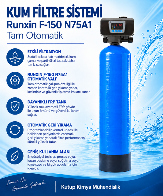 Kum Filtre Sistemi Runxin F-150 N75A1 Tam Otomatik