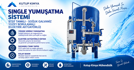 Single Yumuşatma Sistemi ST37 Tanklı Soğuk Galvaniz Yüzey Borulamalı (Elektrik Aktüatörlü)